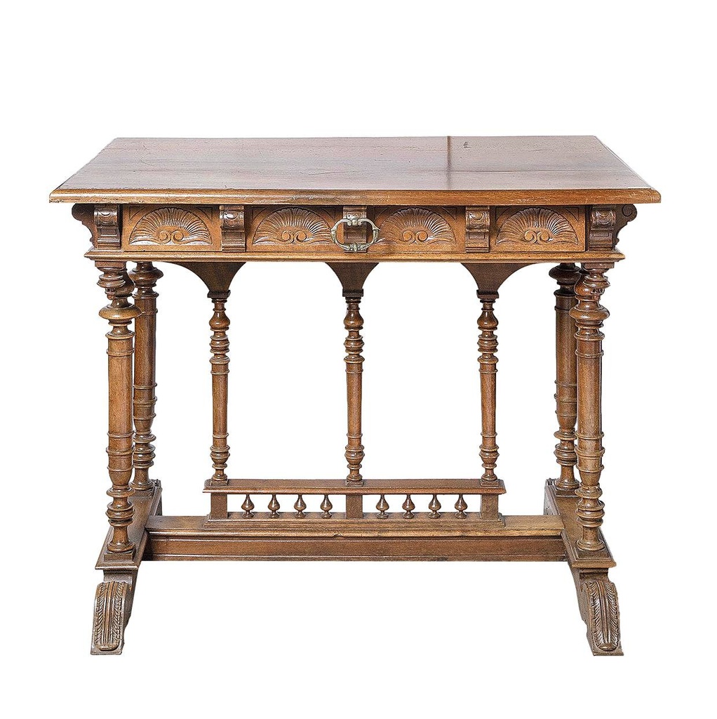 Neorenesanso-walnut-writing-table-rašomasis-stalas-1.jpeg