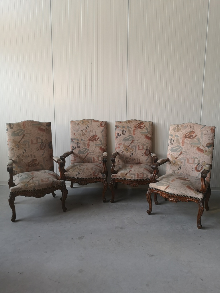 Armchairs, 4 pcs